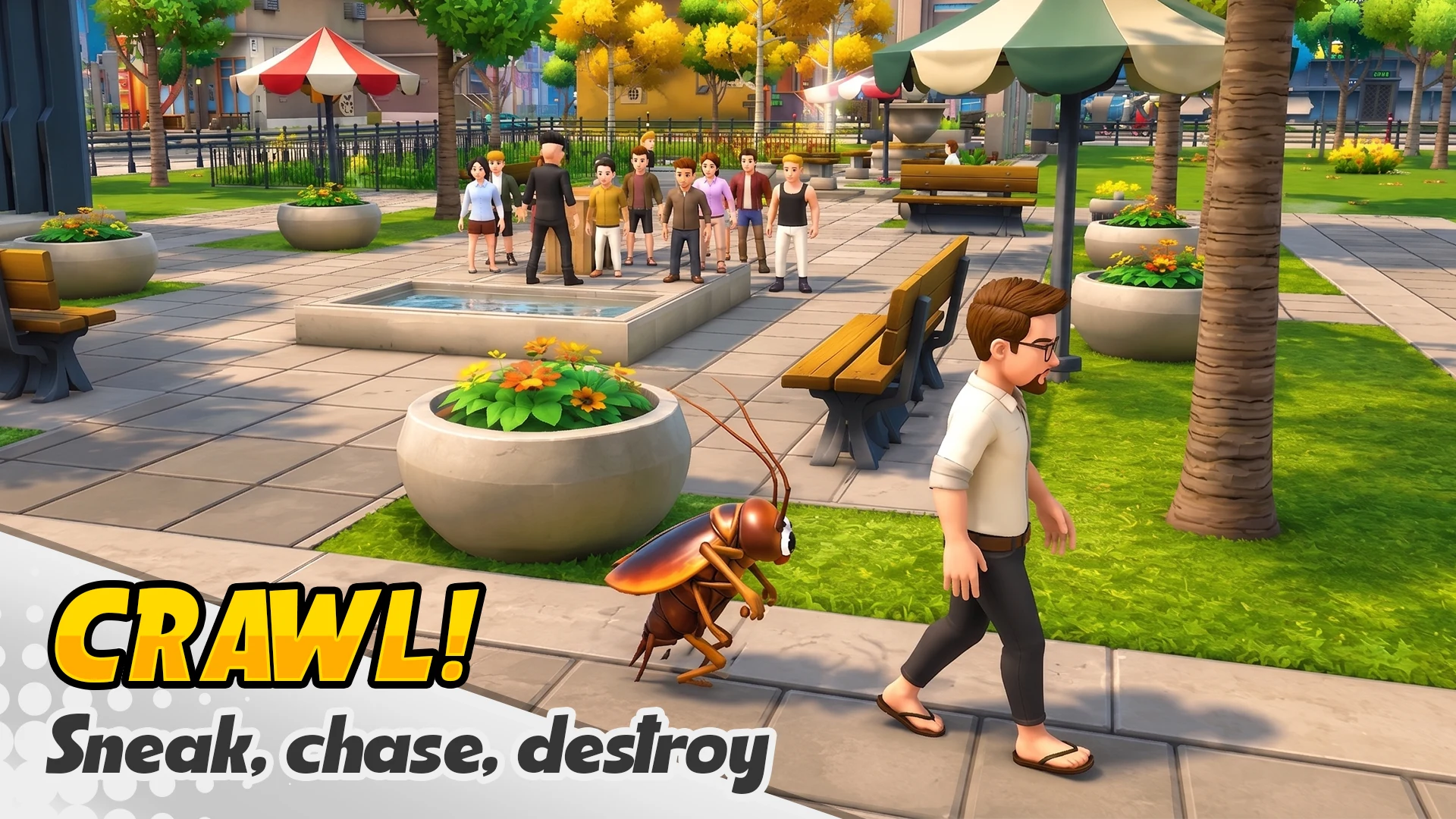 Cockroach Prank: City Chaos screenshot